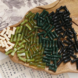 200pcs Bamboo Joint Shape Resin Beads for DIY Jewelry Earrings