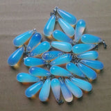 Opal Water Drop Natural Stone Charms Pendants 50pcs/lot