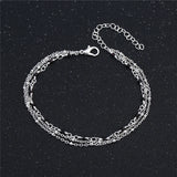 Silver Bracelet Anklet Foot Jewelry Women Ankle Leg Chain