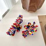 Acetate Check Classic Hair Clip Claw