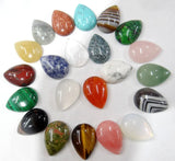 20PCS Cherry Quartz Water Drop Cabochons for DIY Jewelry Making