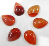 20PCS Cherry Quartz Water Drop Cabochons for DIY Jewelry Making