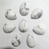 20PCS Water Drop Quartz Crystal Natural Stone Cabochons 25*18MM