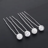 20Pcs Crystal Ball Wedding Hair Pins Clips Bridesmaid Jewelry