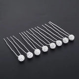 20Pcs Crystal Ball Wedding Hair Pins Clips Bridesmaid Jewelry
