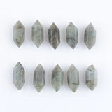 20Pcs Labradorite Stone Pendant Beads Hexagonal Healing Chakra