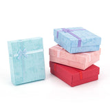 20Pcs Paper Bracelet Box 7x9cm Wedding Earrings Jewelry Necklace Packaging