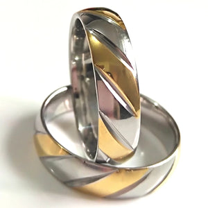 20Pcs 6mm Stainless Steel Rings Wedding Band Party Gift