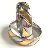 20Pcs 6mm Stainless Steel Rings Wedding Band Party Gift