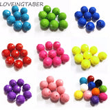 20mm Chunky Acrylic Round Faceted Beads 100pcs/bag