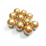 20mm Faceted Acrylic Pearl Chunky Beads 100pcs