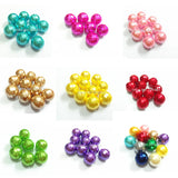 20mm Faceted Acrylic Pearl Chunky Beads 100pcs