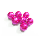 20mm Faceted Acrylic Pearl Chunky Beads 100pcs