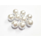 20mm Faceted Acrylic Pearl Chunky Beads 100pcs