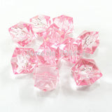 20mm Transparent Cube Chunky Beads - 105pcs/bag
