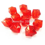 20mm Transparent Cube Chunky Beads - 105pcs/bag