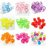 20mm Transparent Cube Chunky Beads - 105pcs/bag