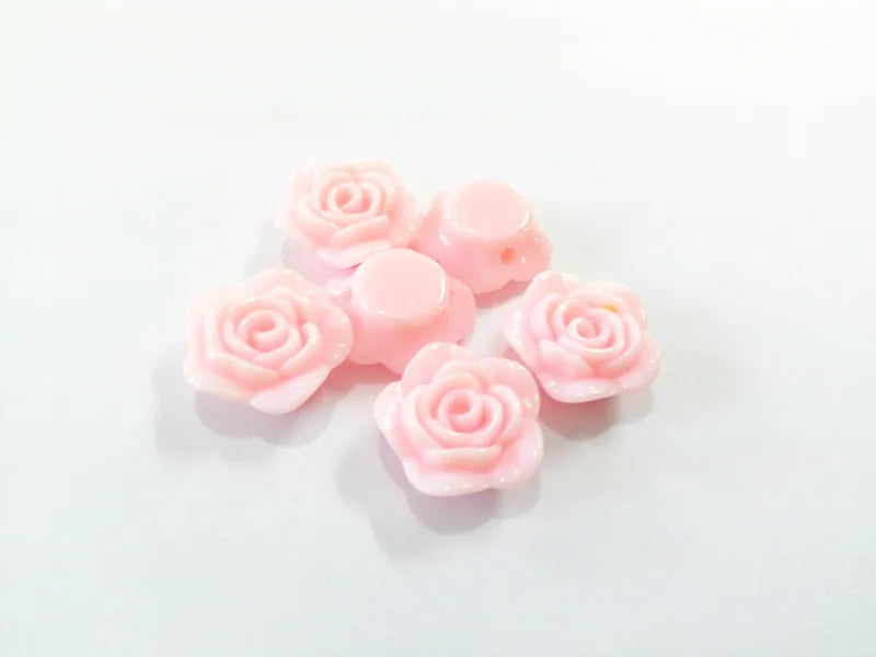 Pastel Light Pink Small Acrylic Rose Flower Beads 330pcs