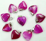 20mm Tiger Eye Crystal Heart Charms Pendant for Jewelry Making