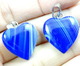 20mm Tiger Eye Crystal Heart Charms Pendant for Jewelry Making