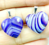 20mm Tiger Eye Crystal Heart Charms Pendant for Jewelry Making