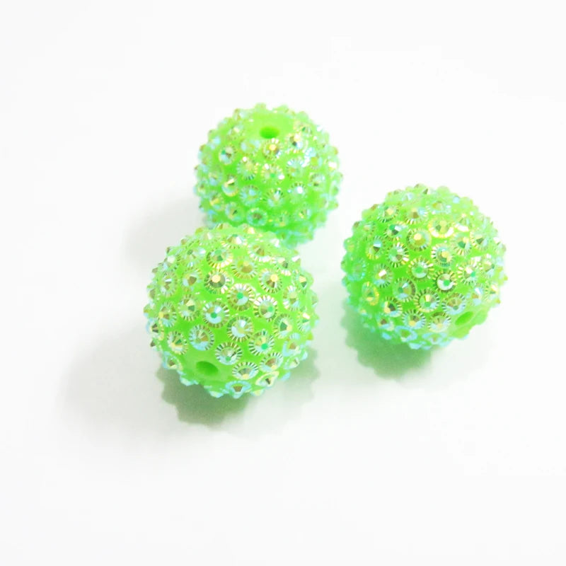 20mm Flower Rhinestone Beads for Chunky Kids Jewelry/Hand DIY