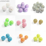 20mm Flower Rhinestone Beads for Chunky Kids Jewelry/Hand DIY