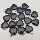 20mm Natural Stone Pendants Charms for Jewelry Making 50pcs