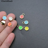 20pc Mix Plated Enamel Smile Face Charms for Jewelry Making
