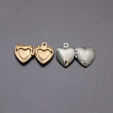 20pc DIY Heart Photo Frame Charms Locket Pendant Jewelry Making Family Memories