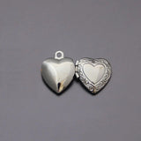 20pc DIY Heart Photo Frame Charms Locket Pendant Jewelry Making Family Memories
