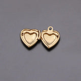 20pc DIY Heart Photo Frame Charms Locket Pendant Jewelry Making Family Memories