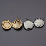 DIY Round Photo Frame Locket Charms Pendant Jewelry Making Lot of 20