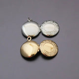 DIY Round Photo Frame Locket Charms Pendant Jewelry Making Lot of 20