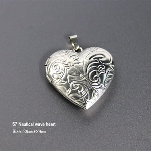 DIY Stainless Steel Charms Locket Pendant for Jewelry Making