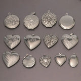 DIY Stainless Steel Charms Locket Pendant for Jewelry Making