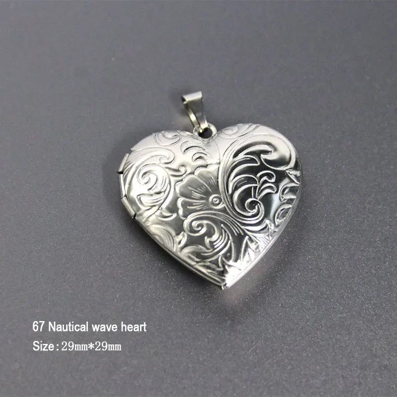 DIY Stainless Steel Charms Locket Pendant for Jewelry Making