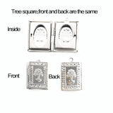 Jesus Cross Photo Frame Stainless Steel Charms Locket Pendant