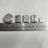 Jesus Cross Photo Frame Stainless Steel Charms Locket Pendant