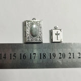 Jesus Cross Photo Frame Stainless Steel Charms Locket Pendant