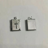Jesus Cross Photo Frame Stainless Steel Charms Locket Pendant