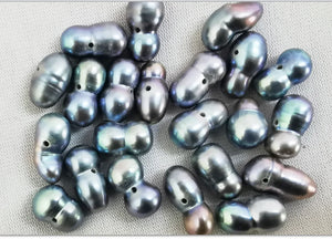 20pcs 11x7mm Sea Gray Loose Pearl Beads DIY Jewelry Necklace Bracelet