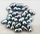 20pcs 11x7mm Sea Gray Loose Pearl Beads DIY Jewelry Necklace Bracelet