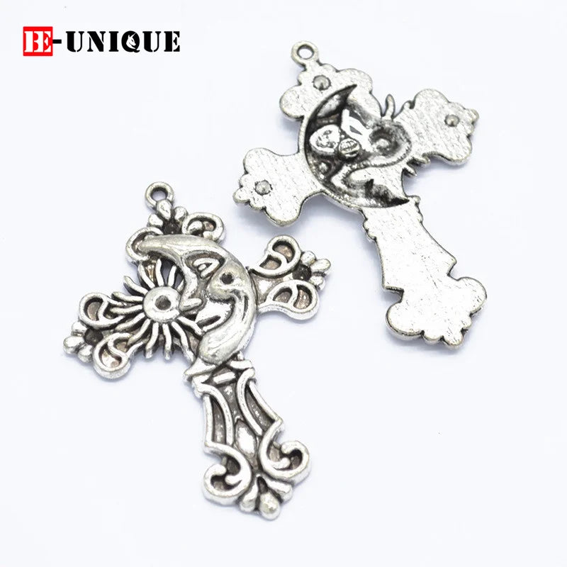20pcs Christian Religious Rosary Centerpiece Charms 53*39mm