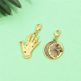 20pcs DIY Hand Star Moon Accessories for Bracelets Necklaces Brooch Jewelry