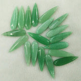 Natural Green Aventurine Water Drop Pendants Charms for Jewelry Making