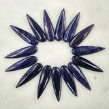 20pcs Sand Stone Water Drop Pendants Charms for Jewelry Making