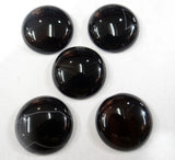 20pcs Natural Goldsand Stone Round 25mm Cabochons for DIY Jewelry Making