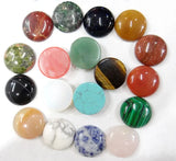 20pcs Natural Stone Round 25mm Cabochons Red Stone Beads DIY Jewelry Making