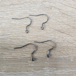 20pcs Titanium Earrings Findings DIY Earrings Clasps Hooks